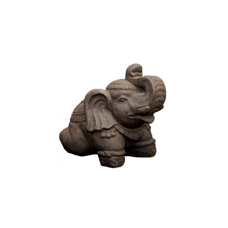 Eléphant sacré - Statue de jardin en pierre reconstituée - Jardinex