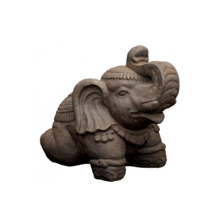 Eléphant sacré - Statue de jardin en pierre reconstituée - Jardinex