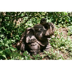 Eléphant sacré - Statue de jardin en pierre reconstituée - Jardinex