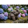Eléphant sacré - Statue de jardin en pierre reconstituée - Jardinex