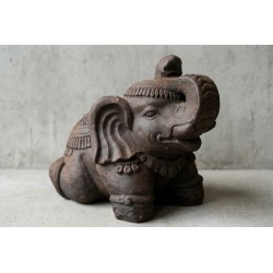 Eléphant sacré - Statue de jardin en pierre reconstituée - Jardinex