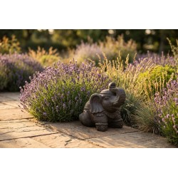Eléphant sacré - Statue de jardin en pierre reconstituée - Jardinex
