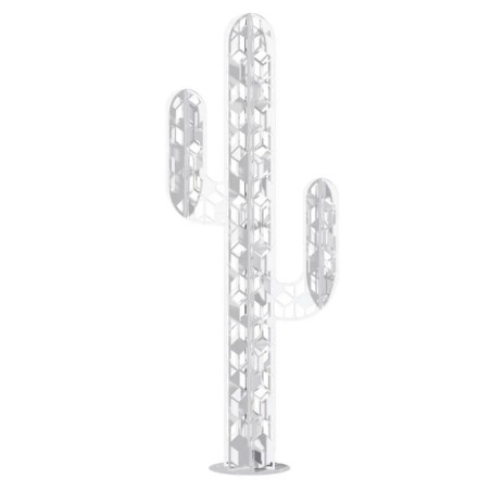 Cactus métal 3 branches Origami - Sculpture acier | Jardinex