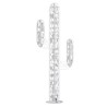 Cactus métal 3 branches Origami - Sculpture acier | Jardinex