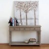 Table Basse Ovale Bois Recyclé Industriel - Collection Empreintes
