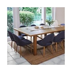 Table Basse Ovale Bois Recyclé Industriel - Collection Empreintes