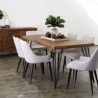 Table Basse Ovale Bois Recyclé Industriel - Collection Empreintes