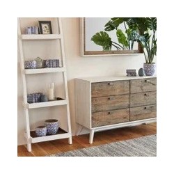 Table Basse Ovale Bois Recyclé Industriel - Collection Empreintes