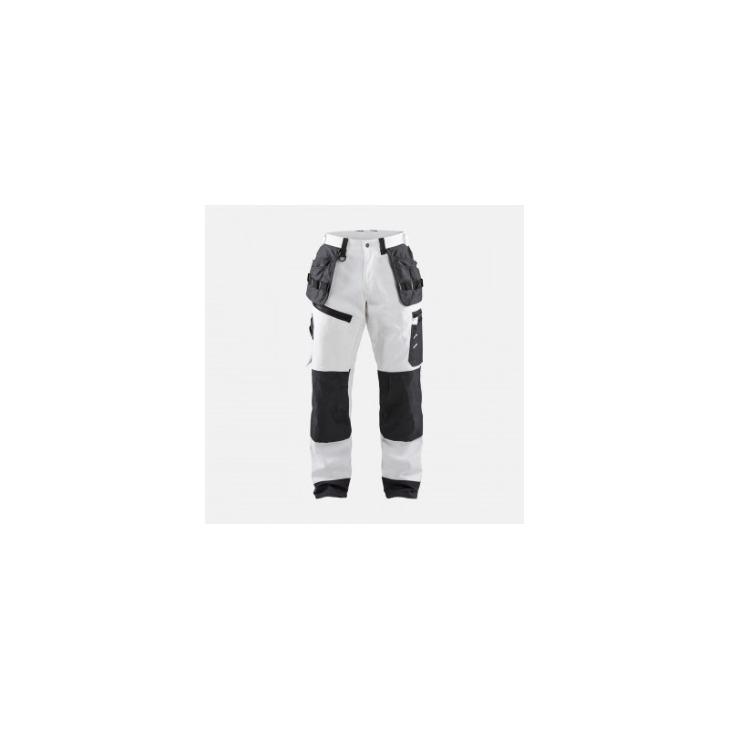 Pantalon Peintre Blaklader 1510 Blanc - Poches Flottantes Cordura